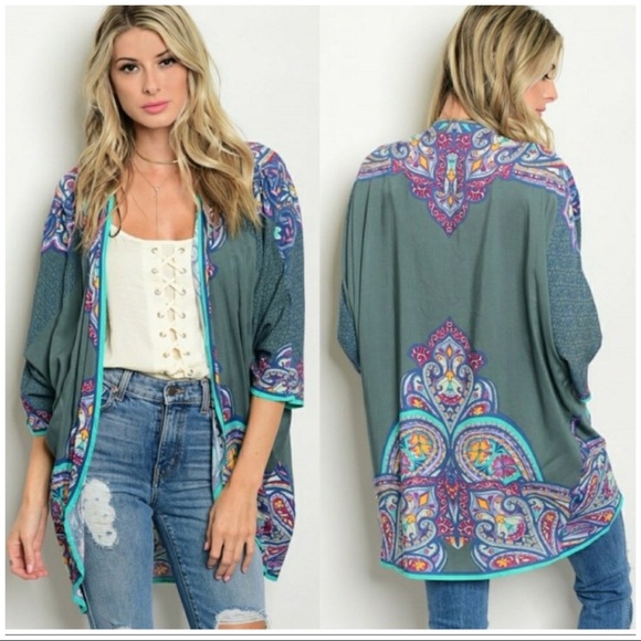 Sweaters - LAST! Open Front Kimono